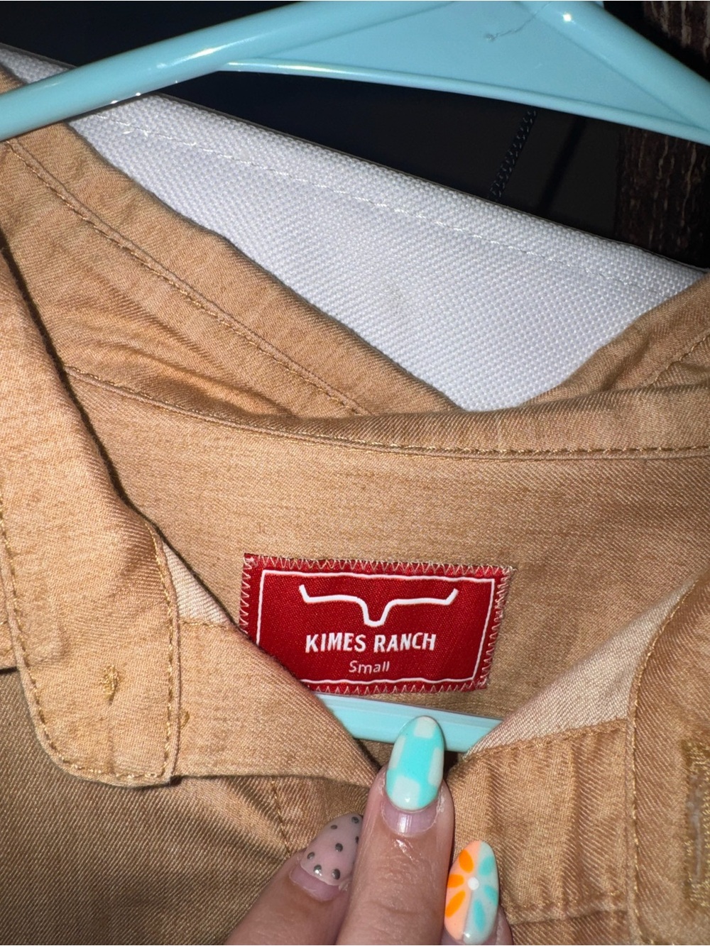 Kimes Ranch Tan Button-Up Work Shirt - Picture 2 of 3
